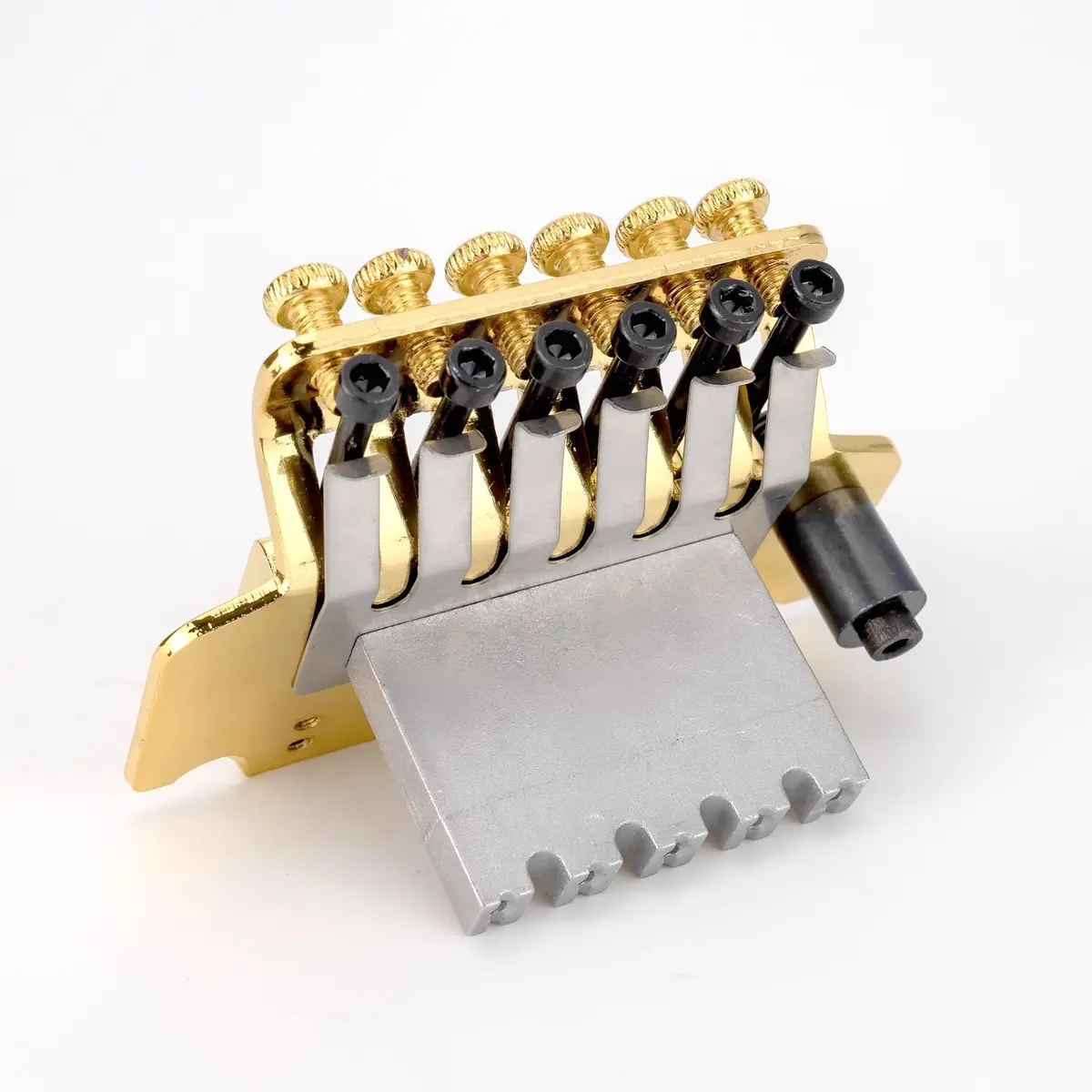 Swhmc Gold 2-Point Double Locking Tremolo Bridge for Stratocaster 93mm (3.66inch) | Tuning Stability for Whammy Bar Use - view 6