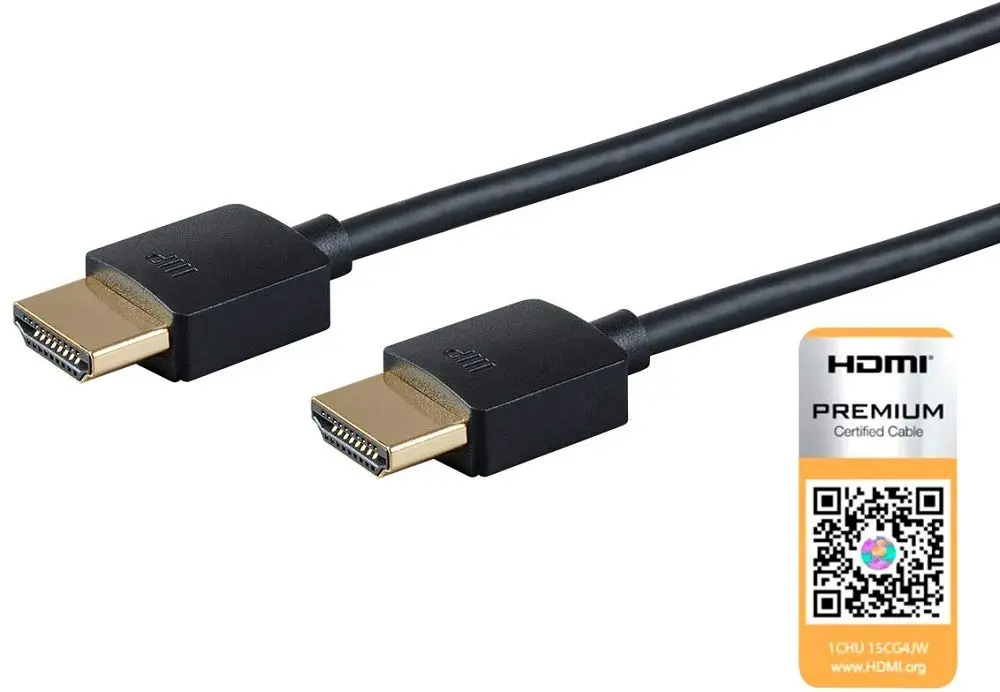 Monoprice High Speed HDMI Cable 2ft | Certified Premium 4K@60Hz HDR 18Gbps - view 4