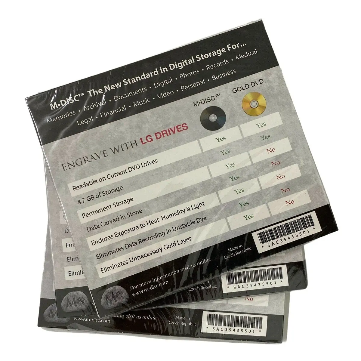 Data Storage 1000 Years Archival M-Disc DVD+R 4.7GB | Permanent Data Preservation (70-120 chars) - view 2