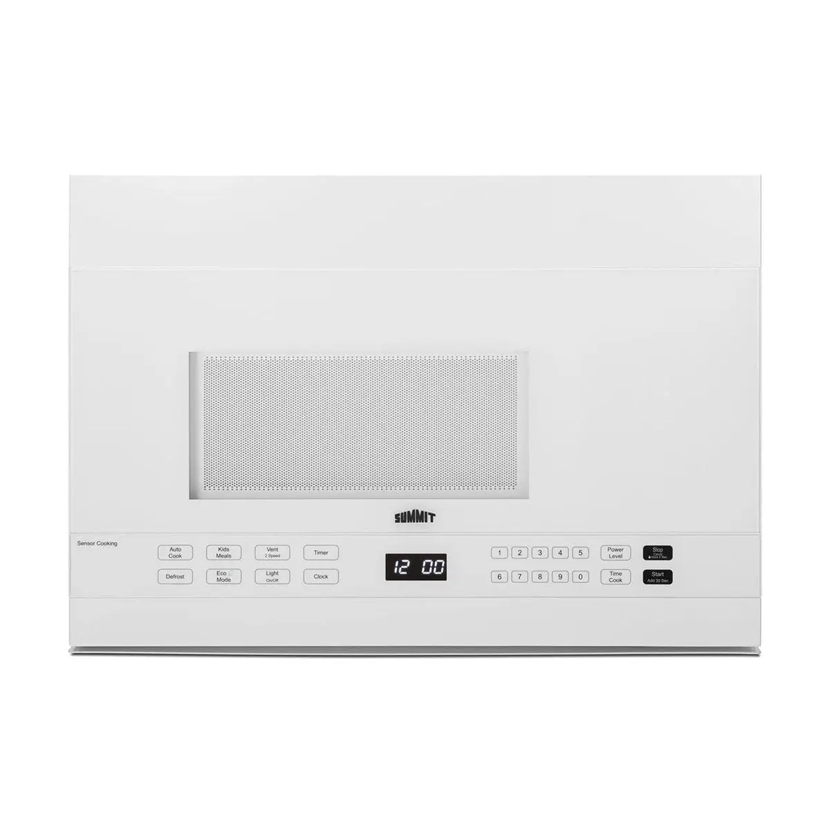 Summit 24” Over the Range Microwave, White- MHOTR241W | 1.4 cu.ft. Capacity, 1000W Power, Ductless Ventilation - main product image