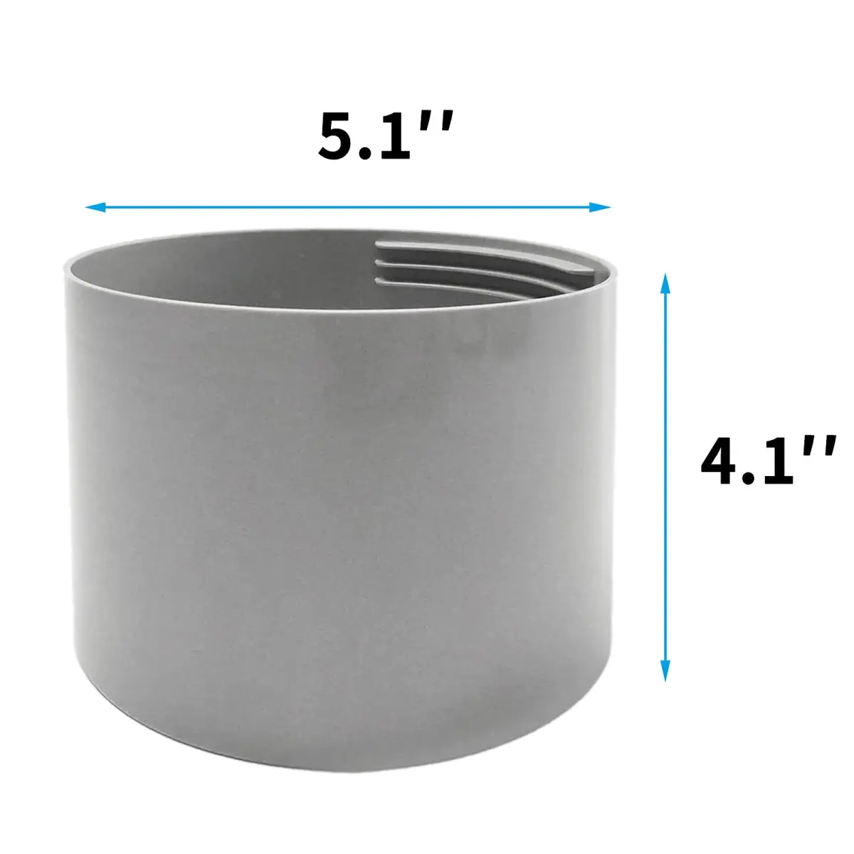 Qualward Portable Air Conditioner Hose 5.1 Inch Diameter Anti-Clockwise Exhaust Vent | Extends to 80 Inches - view 2