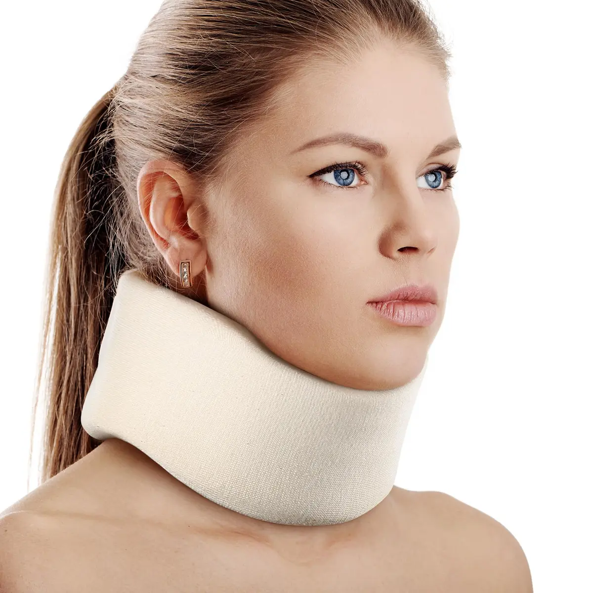 Cozyhealth Soft Foam Neck Brace Universal Cervical Collar L | Adjustable Neck Support for Sleeping, Pain Relief & Spine Pressure - main product image