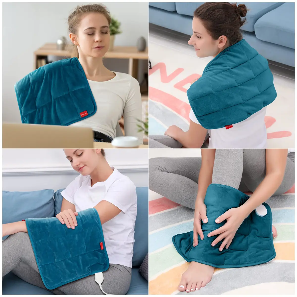 Comfytemp Weighted Heating Pad for Back & Period 12x24 in | Auto 2H Off, FSA Eligible - view 8