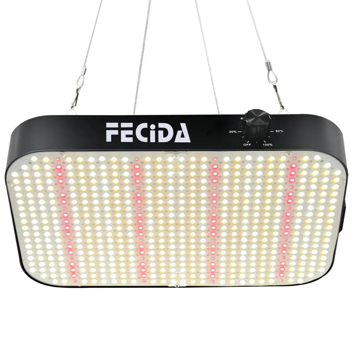 FECiDA Cruiser Series 65W Dimmable Full Spectrum LED Grow Light for 2x2 ft Coverage | Quiet Cooling Fan & Daisy Chain - main product image