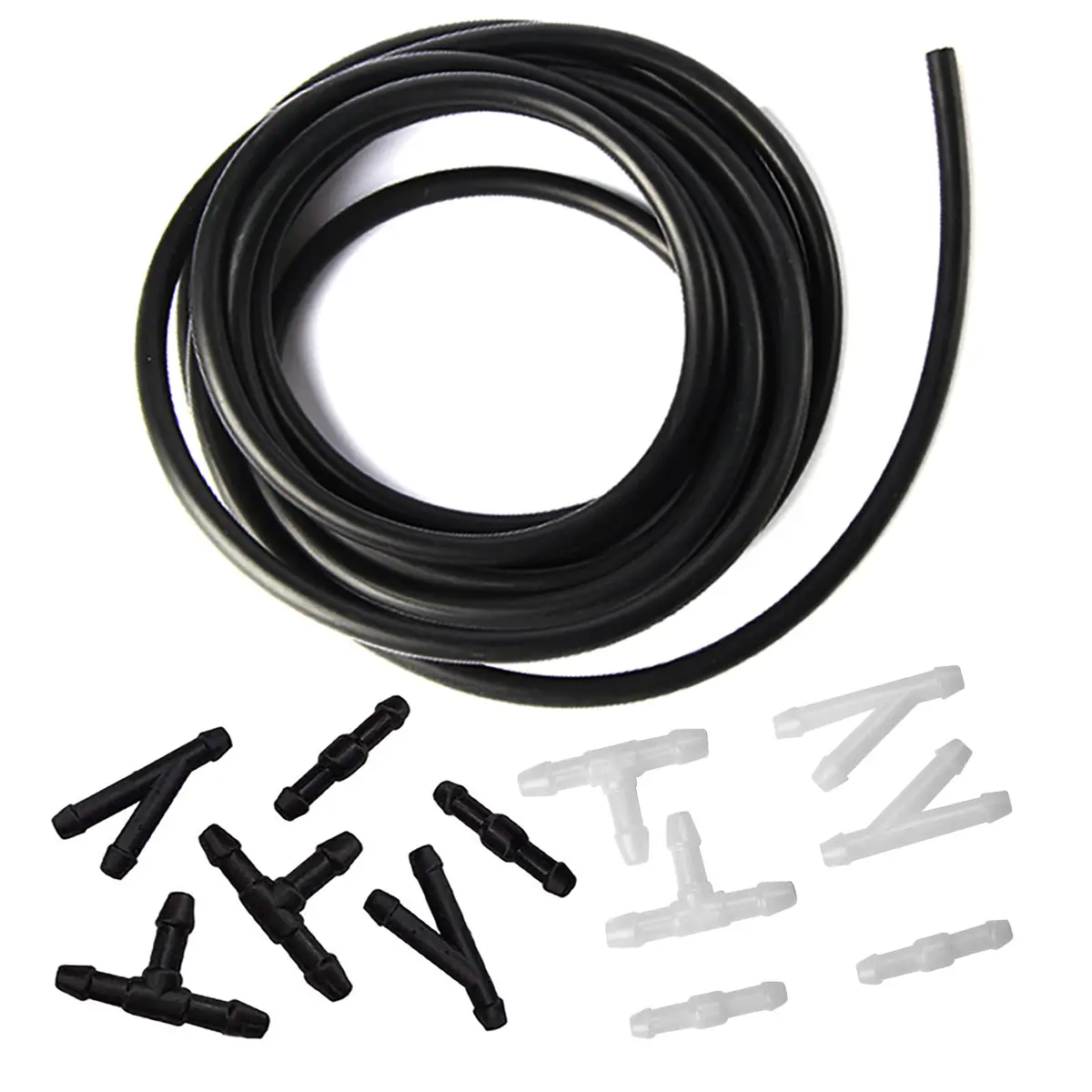 JAMCARI Windshield Washer Hose Kit 4 Meter (157 Inch) with 12 Connectors | Universal Car Water Pump and Nozzle Installation - main product image