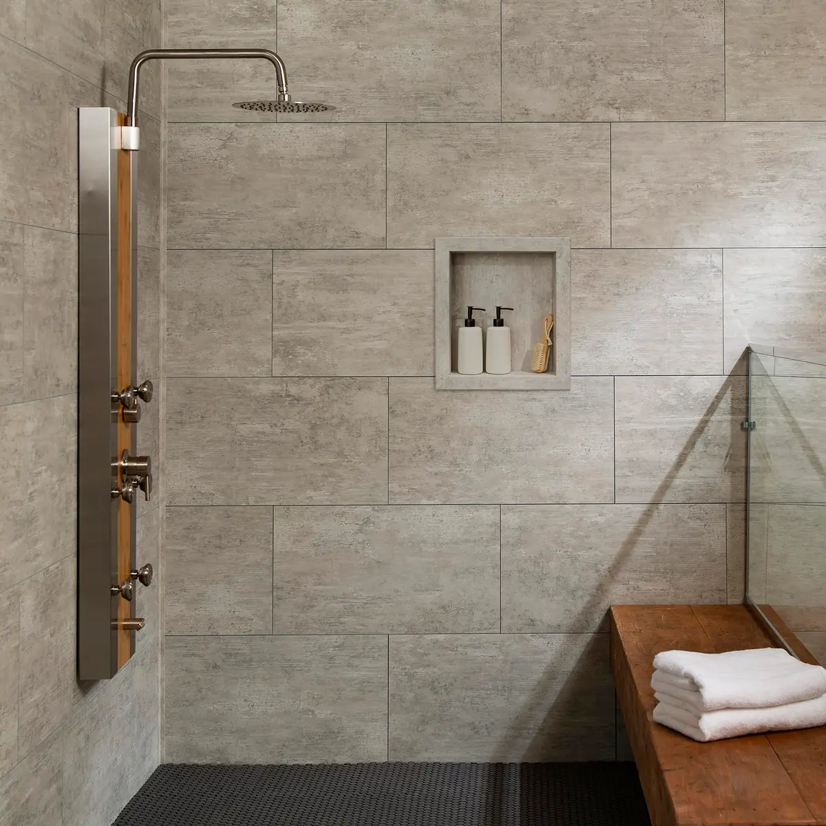 Palisade Vinyl Wall Tiles 25.6 in. x 14.8 in. Wind Gust | Waterproof, DIY Friendly (70-120 chars) - view 2