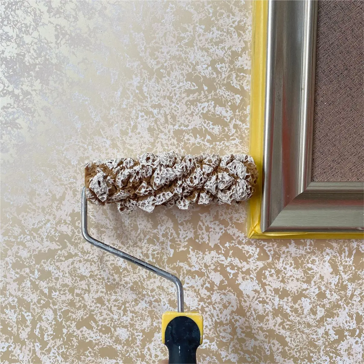 Hanroy Natural Sea Sponge Paint Roller 7 inch (18 cm) | Textured Wall Art & Decorator Tool - view 4