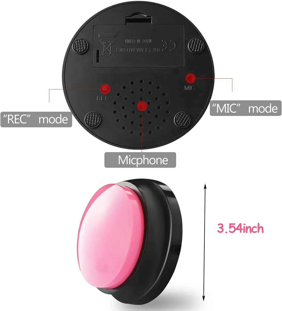 OFVENS Voice Recording Button 4 Packs | Record & Playback for Pet Training & Fun Gifts - view 5