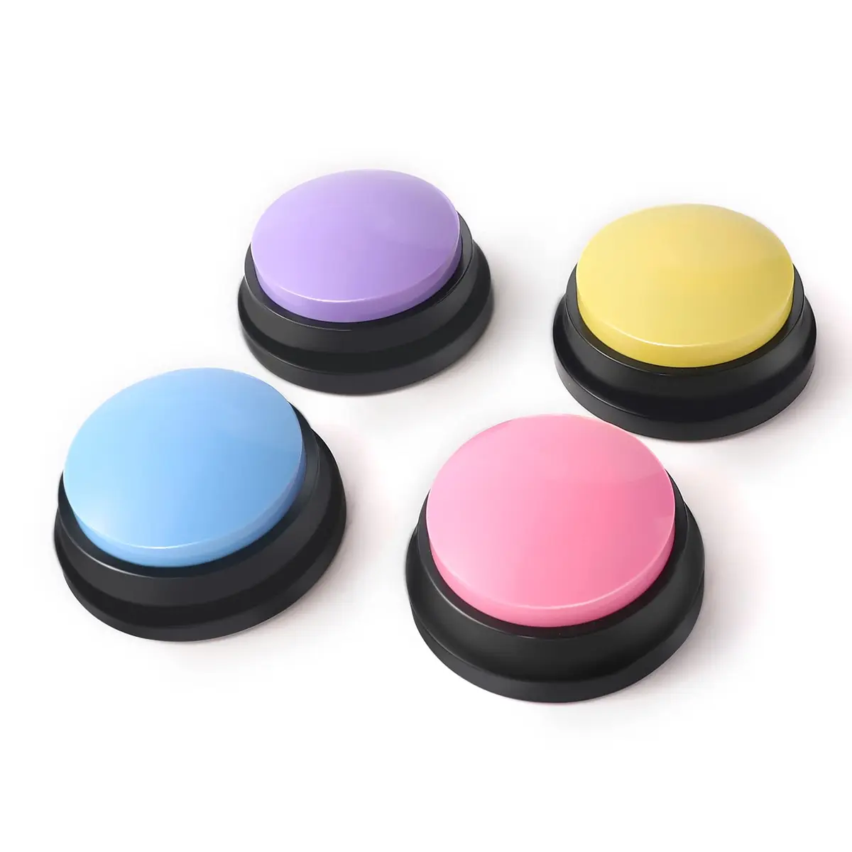 OFVENS Voice Recording Button 4 Packs | Record & Playback for Pet Training & Fun Gifts - main product image