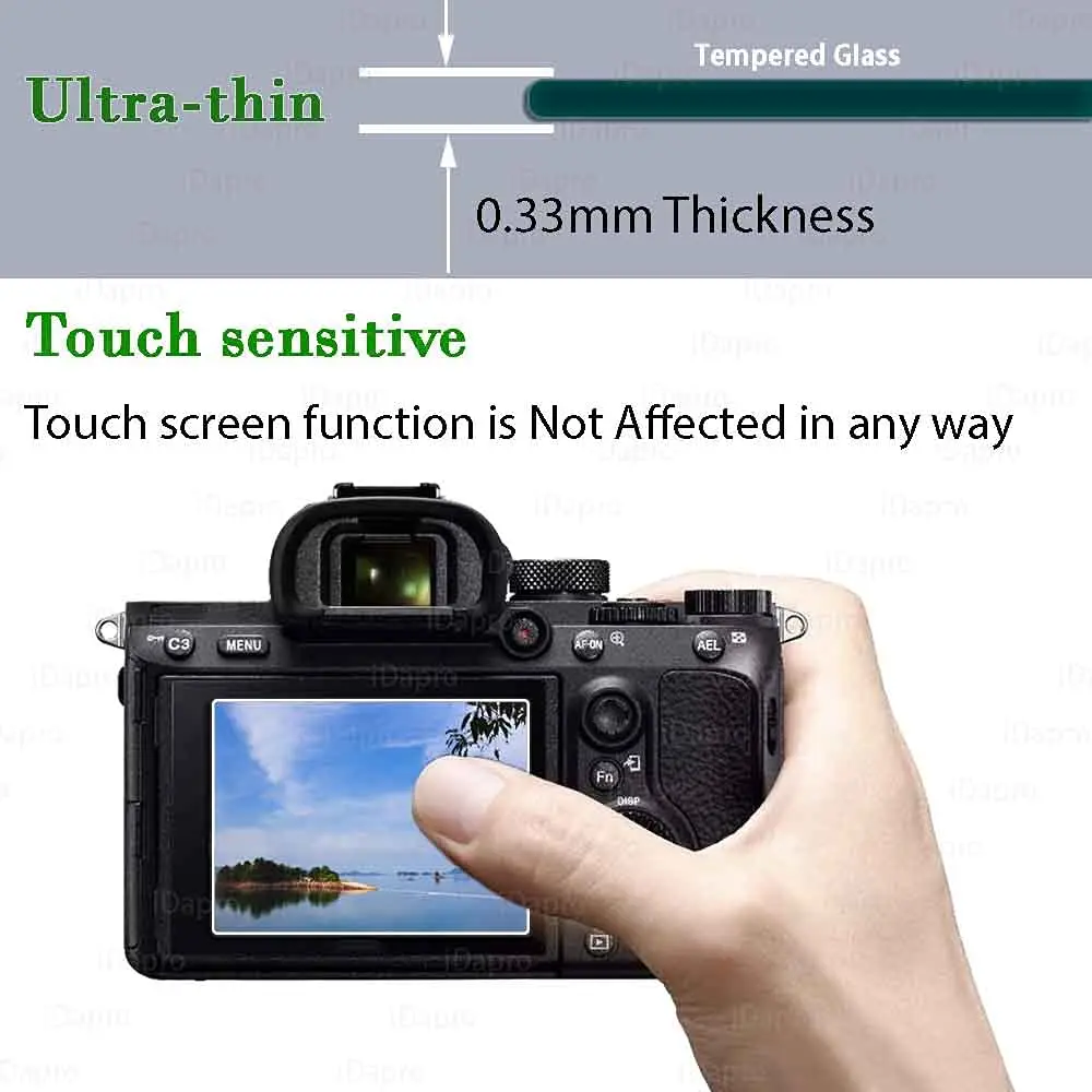iDaPro Screen Protector for Fujifilm X-T30 9H Tempered Glass | Scratch & Drop Resistant - view 5