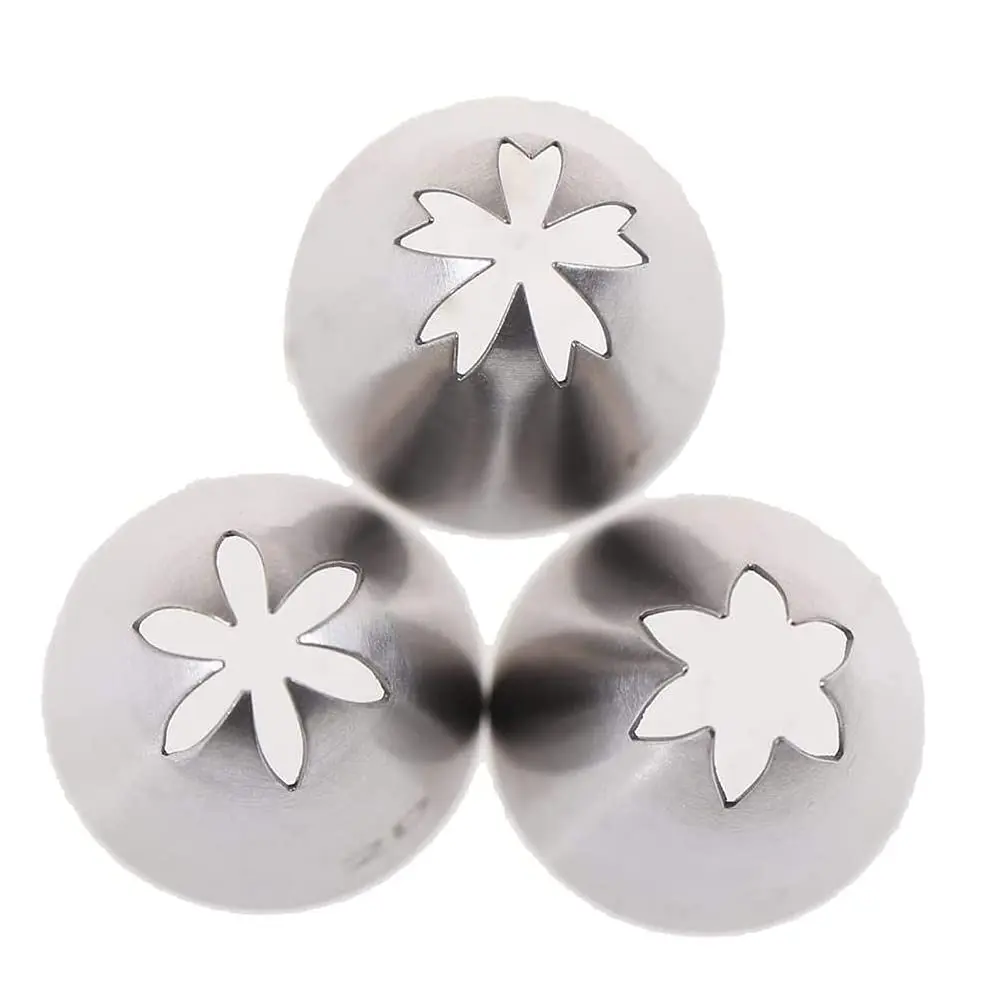 Bmaacye Icing Piping Tip Set,3 Large Decorating Tips Stainless Steel | Cake & Cupcake Decorating Tools - view 5