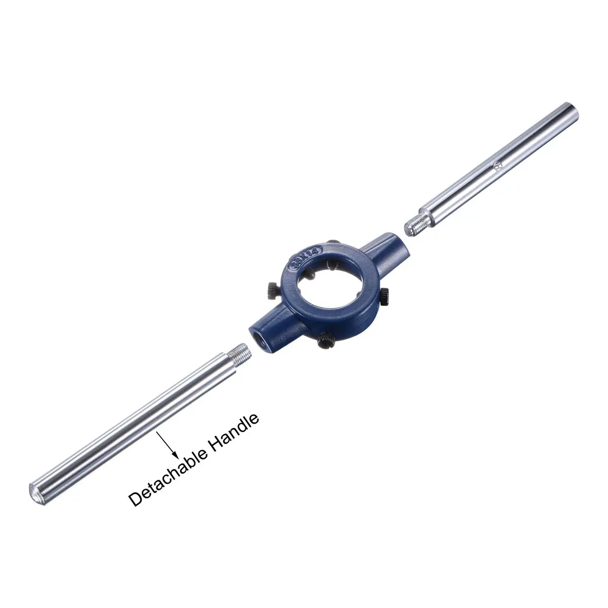 uxcell 5/8-11 UNC Threading Die & Wrench Set, 38mm Die Holder, Adjustable Bolt Thread Repair | General Purpose Metal & Plastic Threading Tool - view 7