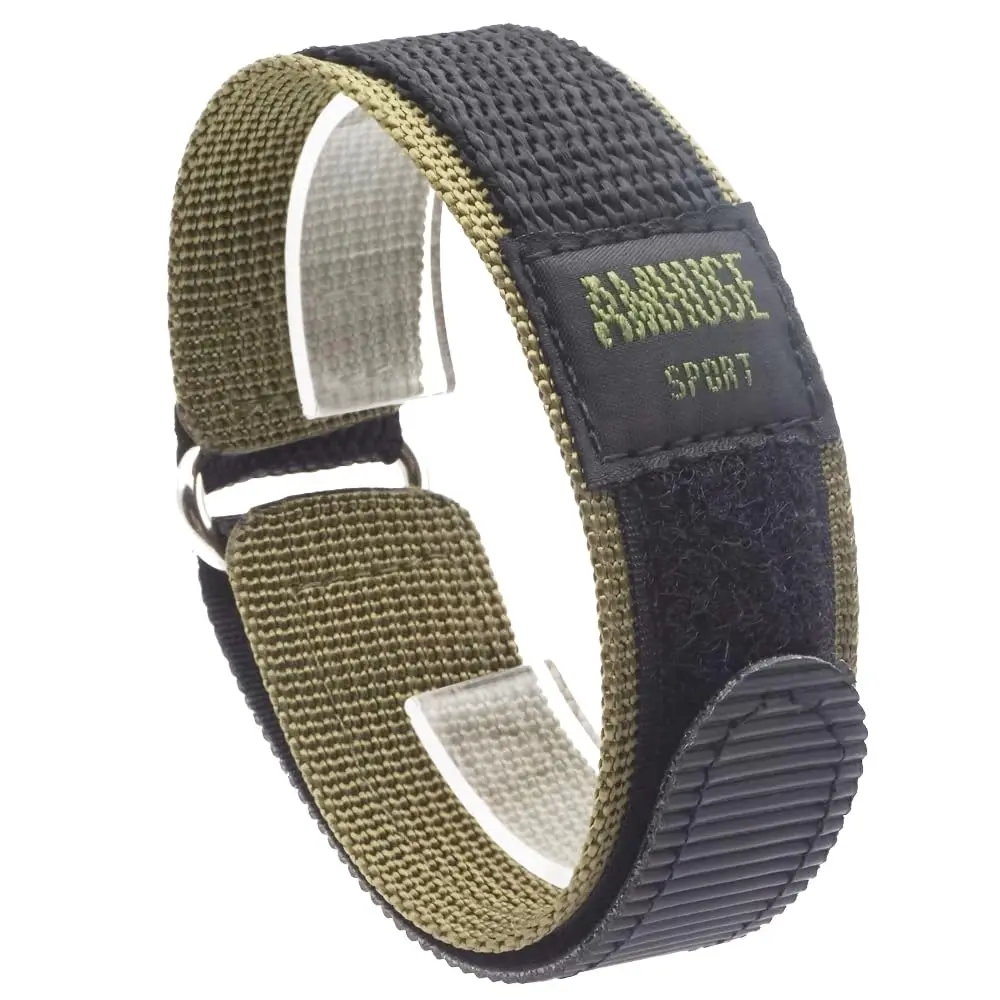 AMHUGE Sport Watch Band Waterproof Nylon 18mm-Long | Breathable, Quick-Drying & Anti-Sweat (enables outdoor activity fit) - main product image