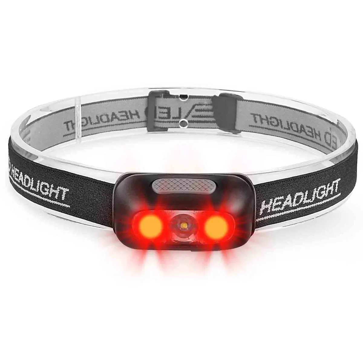Geekhigh Rechargeable LED Headlamp with Red Light, 500 Lumens | 650 FT Beam Distance - main product image