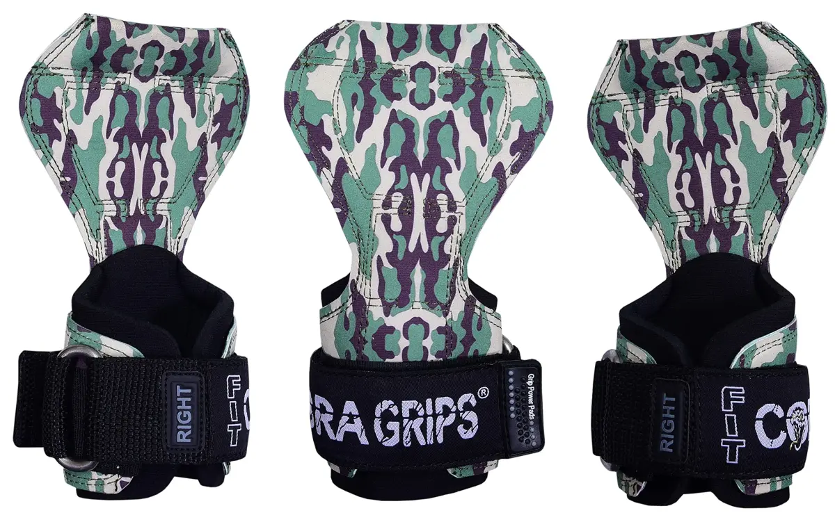 Cobra Grips FIT DitGreen Weight Lifting Gloves with Wrist Wraps - 4.25-7.0" Wrist Size - main product image
