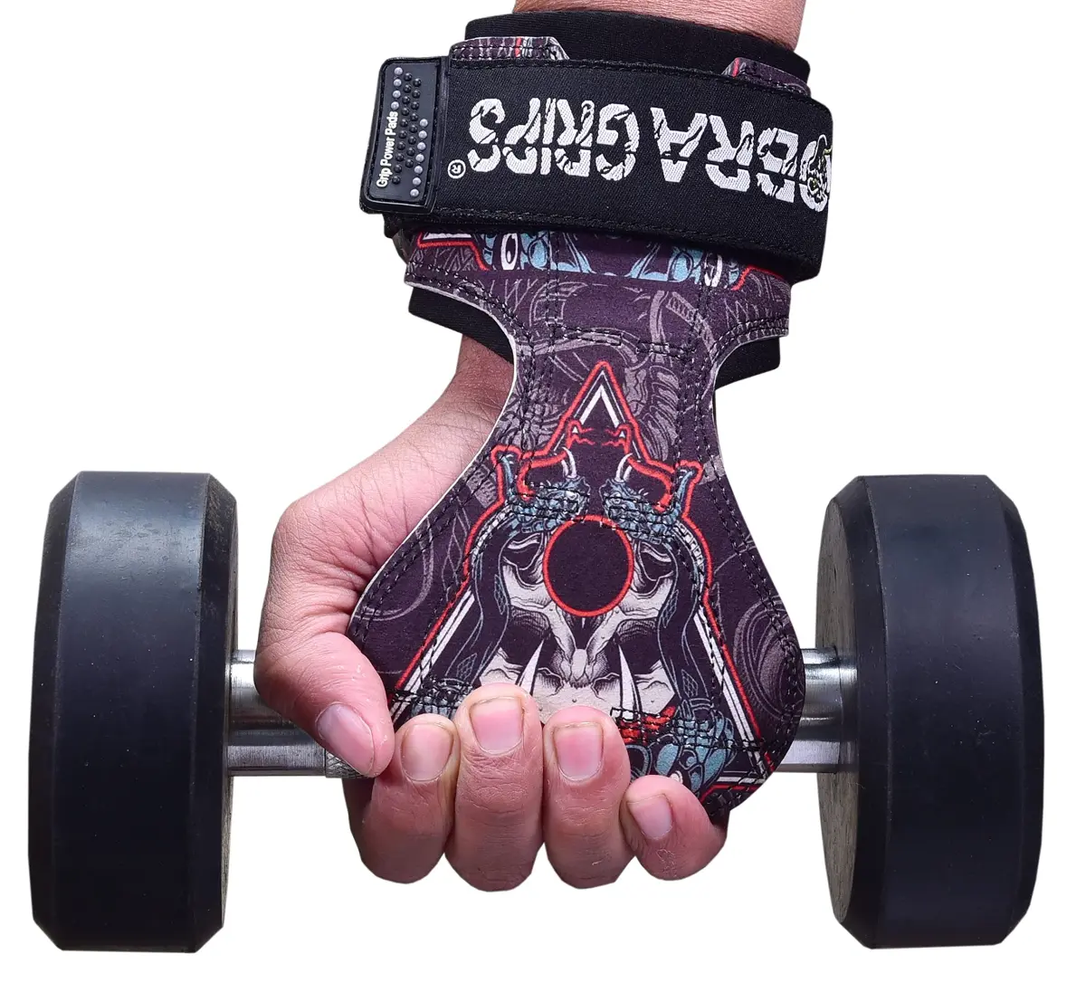 Cobra Grips Weight Lifting Gloves with Adjustable Neoprene Padded Wrist Wraps - Heavy Duty Alternative to Power Lifting Hooks for Deadlifts (FIT Fang-Sub-LA) 6mm - view 8