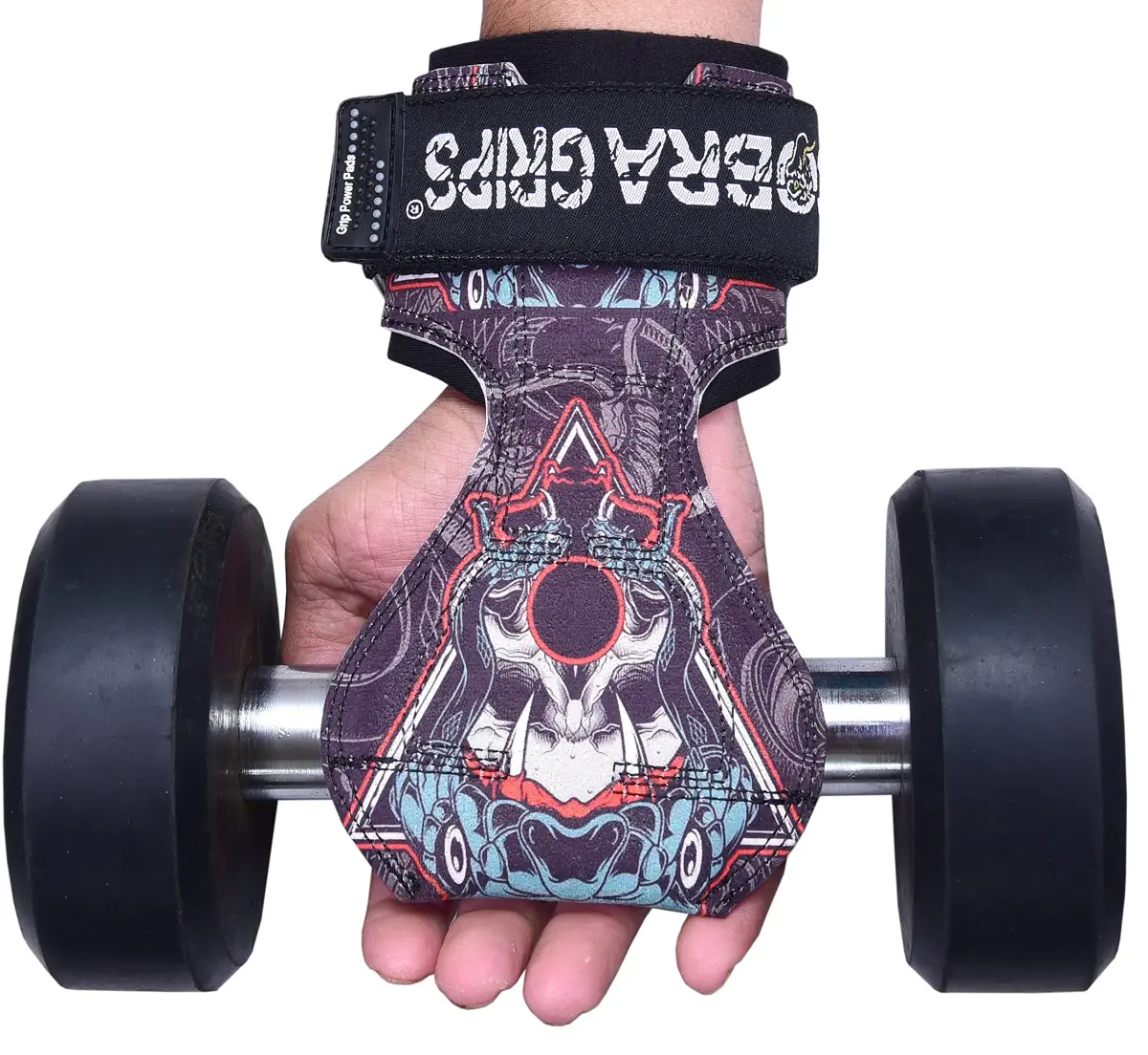 Cobra Grips Weight Lifting Gloves with Adjustable Neoprene Padded Wrist Wraps - Heavy Duty Alternative to Power Lifting Hooks for Deadlifts (FIT Fang-Sub-LA) 6mm - view 3