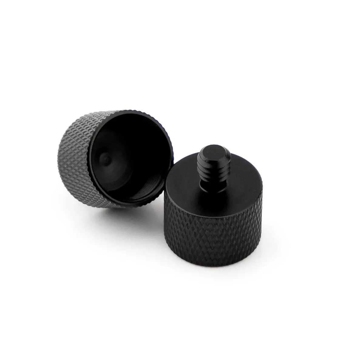 SAVITA 2pcs Mic Foot Adapter Screw Thread Adapter 5/8 to 1/4 | Solid Aluminum, Universal Fit (105c) - main product image