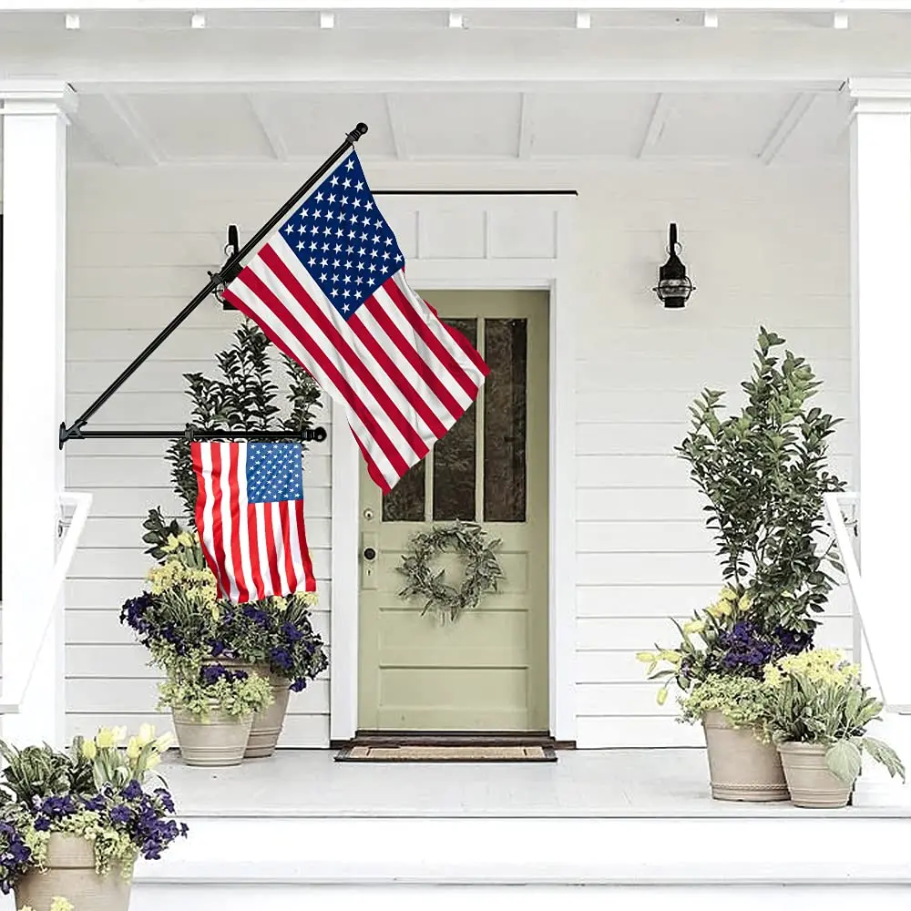 ZMTECH Black Stainless Steel Flag Pole 1.8 m (6 FT) | Tangle-Free Outdoor House Flagpole Kit - view 7
