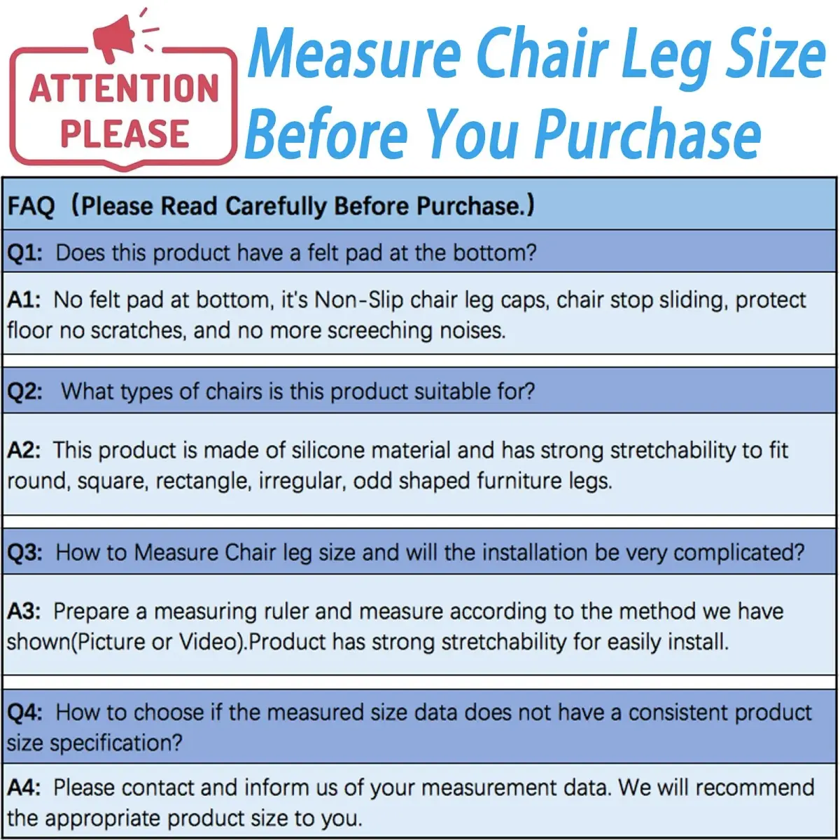 Conprasim Extra Small Silicone Chair Leg Floor Protectors 24 Pack | Prevents Scratches & Noise on Hardwood Floors - view 6