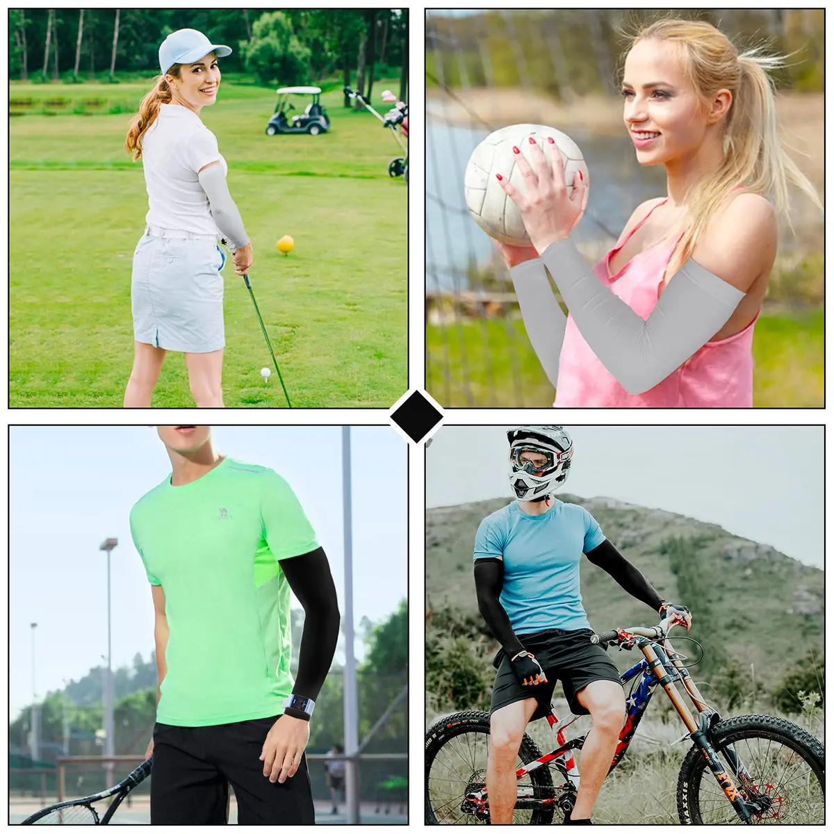 Rescoto UV Sun Protection Cooling Arm Sleeves UPF 50 | Breathable & Stretchy for Men & Women - view 6