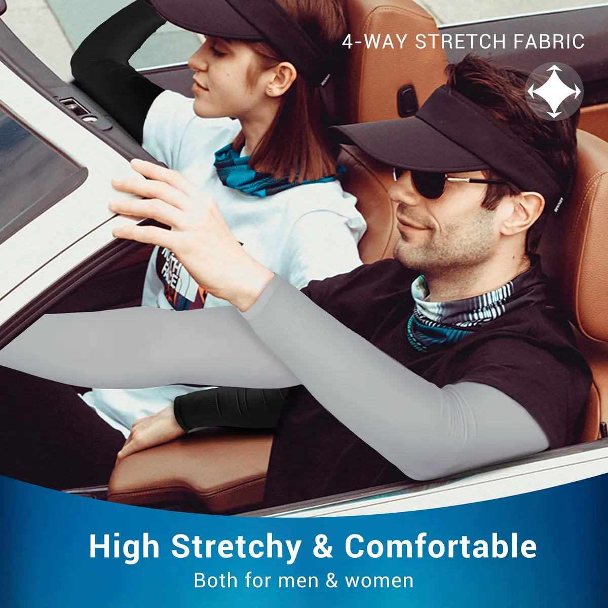 Rescoto UV Sun Protection Cooling Arm Sleeves UPF 50 | Breathable & Stretchy for Men & Women - view 4