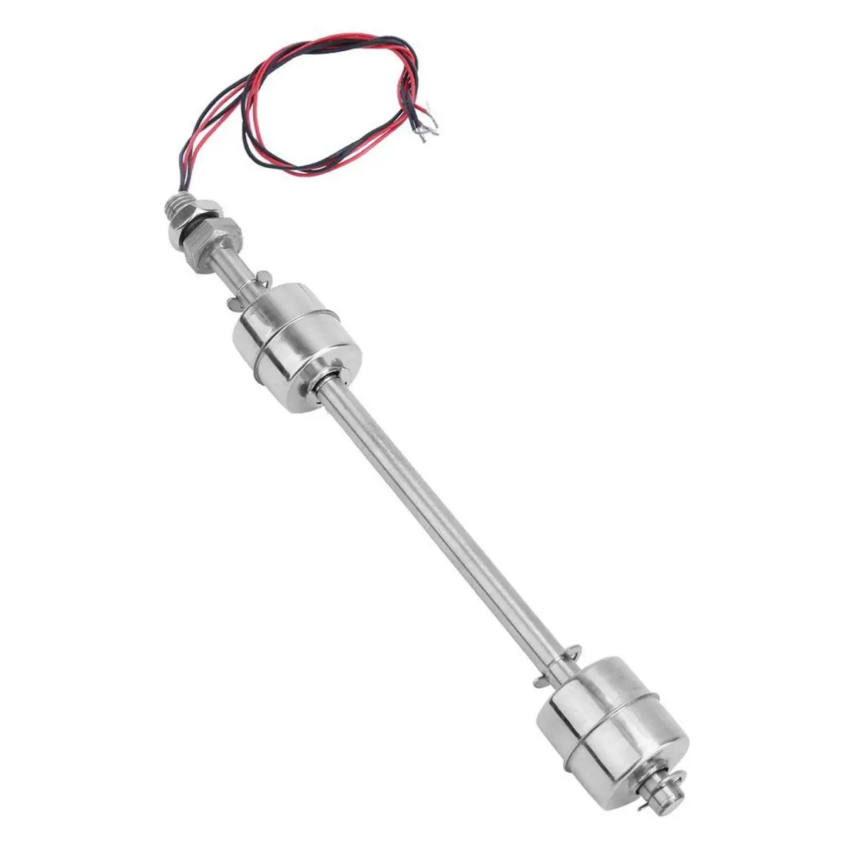 Kuuleyn Float Switch,DC 0~110V Stainless Steel Water Level Sensor 200mm | Double Ball Liquid Level Controller - main product image