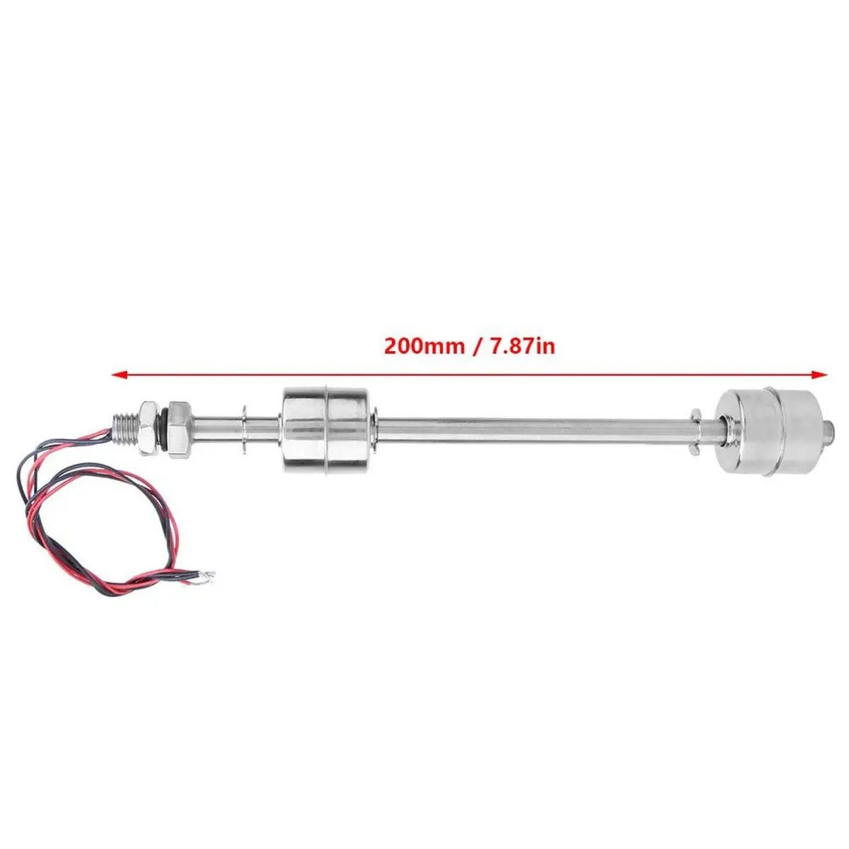 Kuuleyn Float Switch,DC 0~110V Stainless Steel Water Level Sensor 200mm | Double Ball Liquid Level Controller - view 2