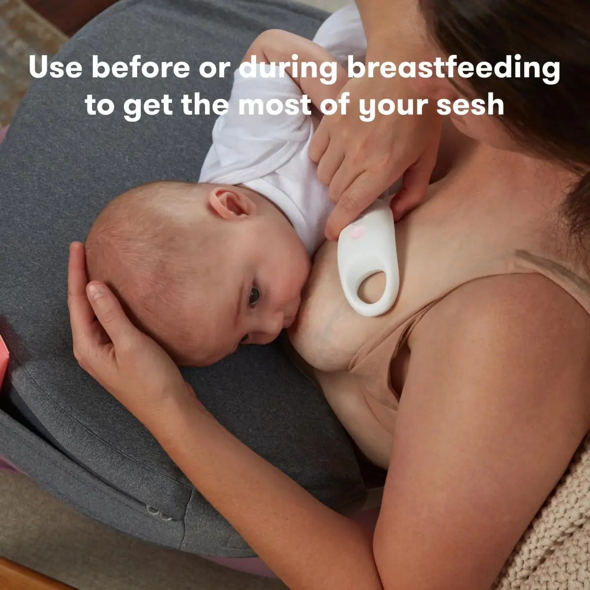 Frida Mom 2-in-1 Lactation Massager White/Pink | Heat & Vibration for Clogged Ducts & Milk Flow - view 4