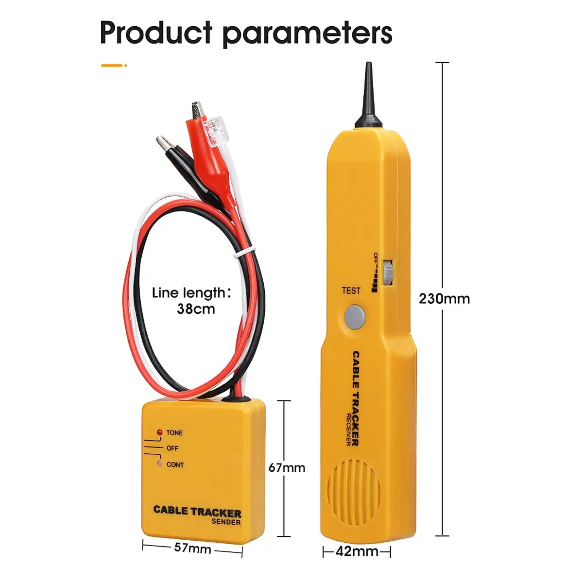 MSDADA Wire Tracer Tone Generator and Probe Kit | Network & Cable Tester for Telephone & Coaxial Wires - view 7