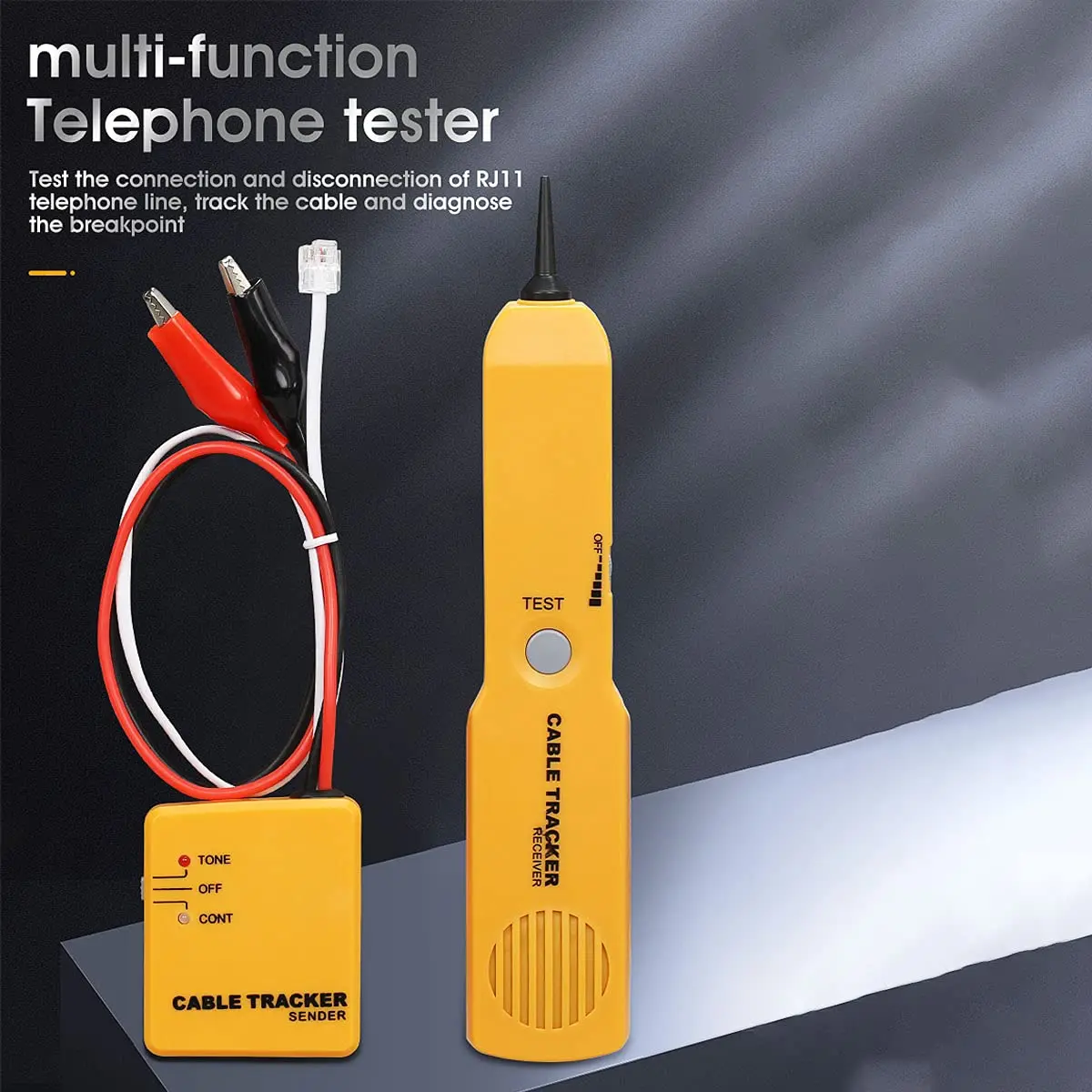MSDADA Wire Tracer Tone Generator and Probe Kit | Network & Cable Tester for Telephone & Coaxial Wires - view 8