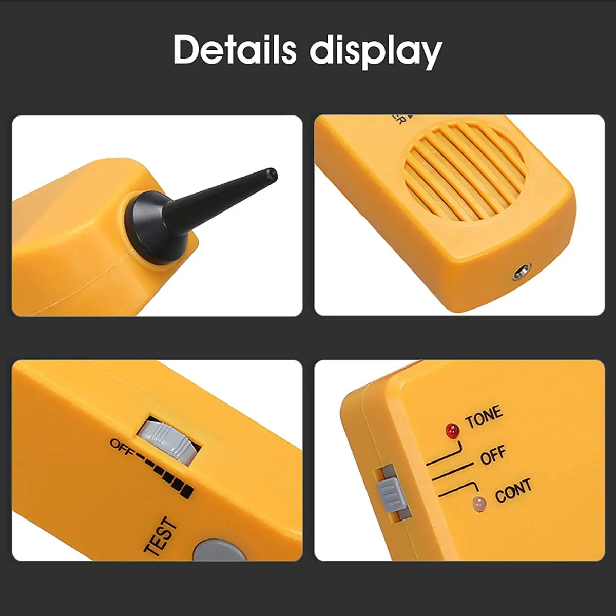 MSDADA Wire Tracer Tone Generator and Probe Kit | Network & Cable Tester for Telephone & Coaxial Wires - view 3