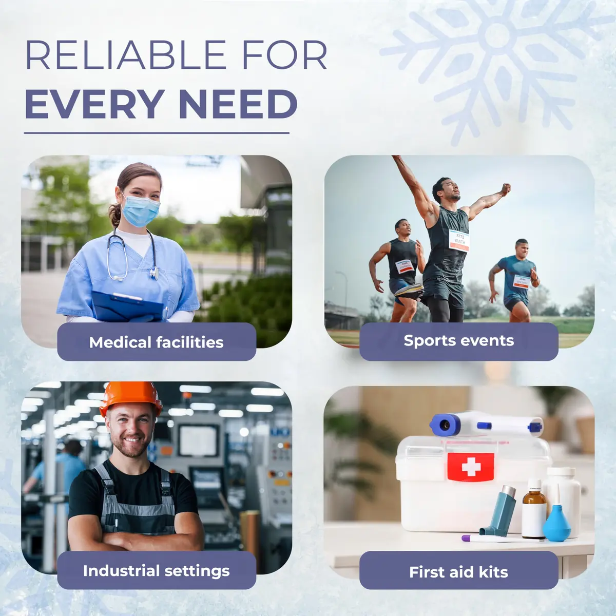 Ever Ready First Aid Instant Cold Compress 6 Pack | 12.7cm x 17.8cm (5" x 7") - view 5