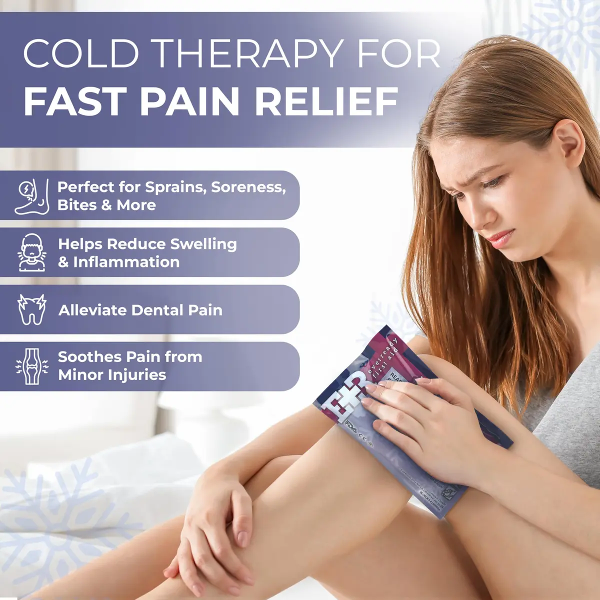 Ever Ready First Aid Instant Cold Compress 6 Pack | 12.7cm x 17.8cm (5" x 7") - view 2
