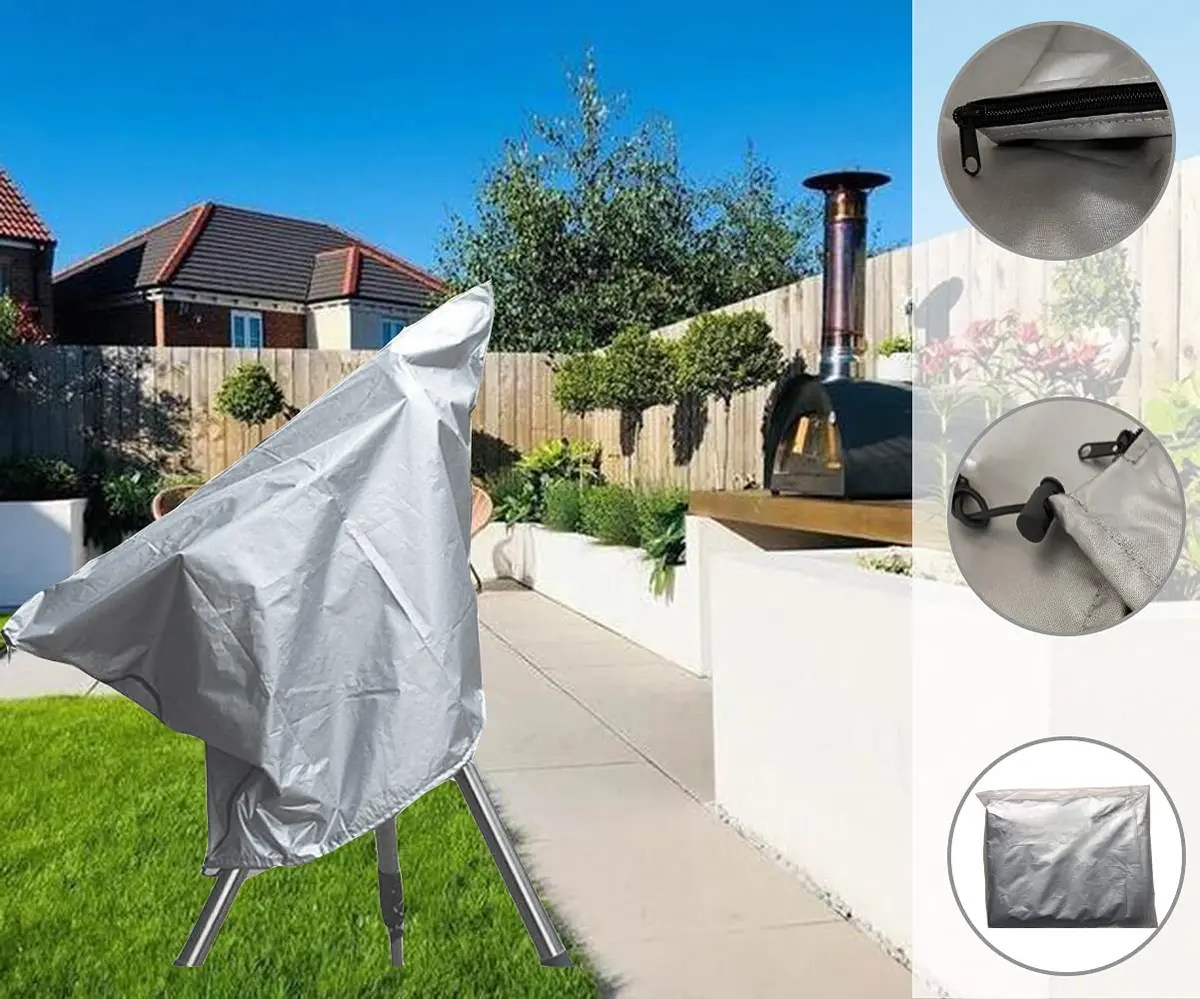 BOSKING Telescope Cover Outdoor Sun Protective Dust-Proof with Adjustable Drawstring - Silver (991mm x 749mm) - view 7