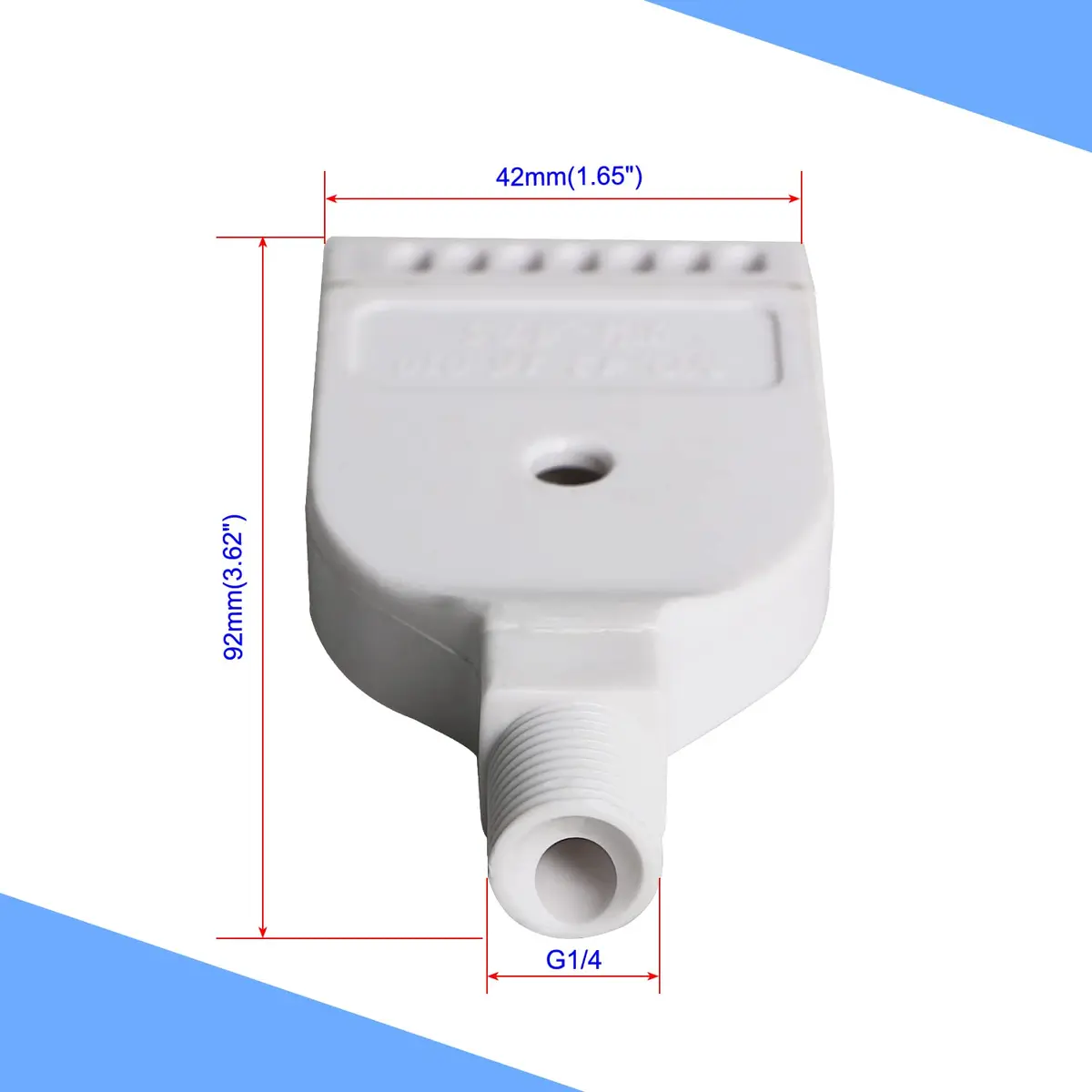 Aopin G1/4 Male ABS Wind Nozzle - Flat Air Jet, 92mm x 42mm | 2 Pcs for Dust Removal & Air Drying - view 2
