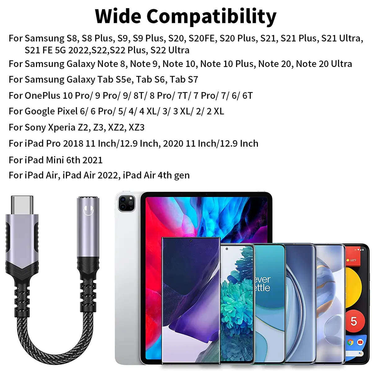 iMangoo USB C to 3.5mm Headphone Adapter | High-Quality DAC, Compact & Durable (9.6cm) - view 6