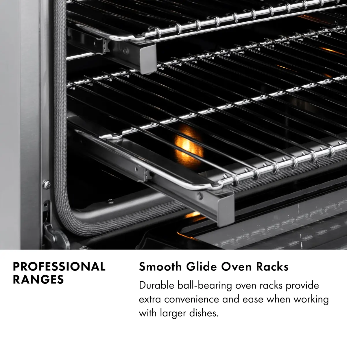 ZLINE Autograph Edition 36 in. 4.6 cu. ft. Dual Fuel Range with 6 Burner Gas Cooktop and Electric Convection Oven in Black Stainless Steel and Champagne Bronze Accents - view 9