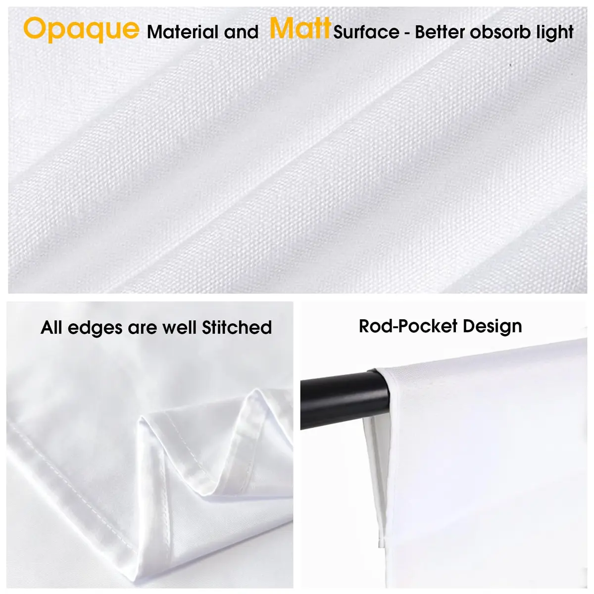 CPLIRIS 10x20ft White Backdrop for Photography | Thick Polyester, Seamless & Wrinkle-Resistant - view 4