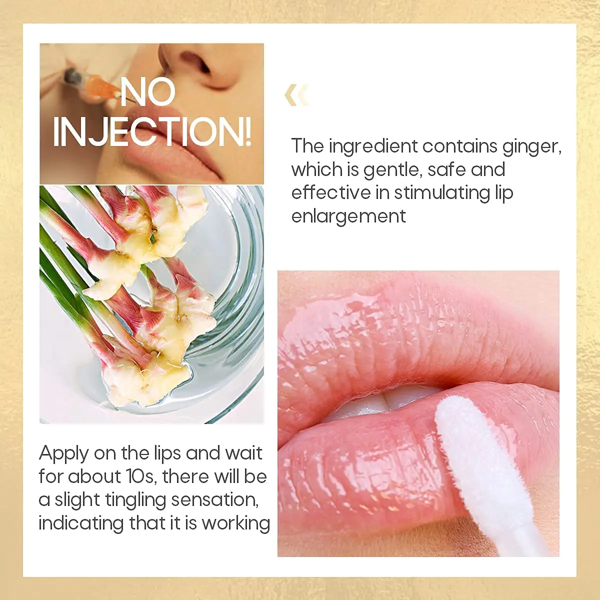 KISSIO Lip Plumper Pro Clear Plant Extracts Plumping Lip Serum 5.5ml (0.186 Fl Oz) | Moisturizing Lip Gloss for Fuller Lips and Hydrated - view 4