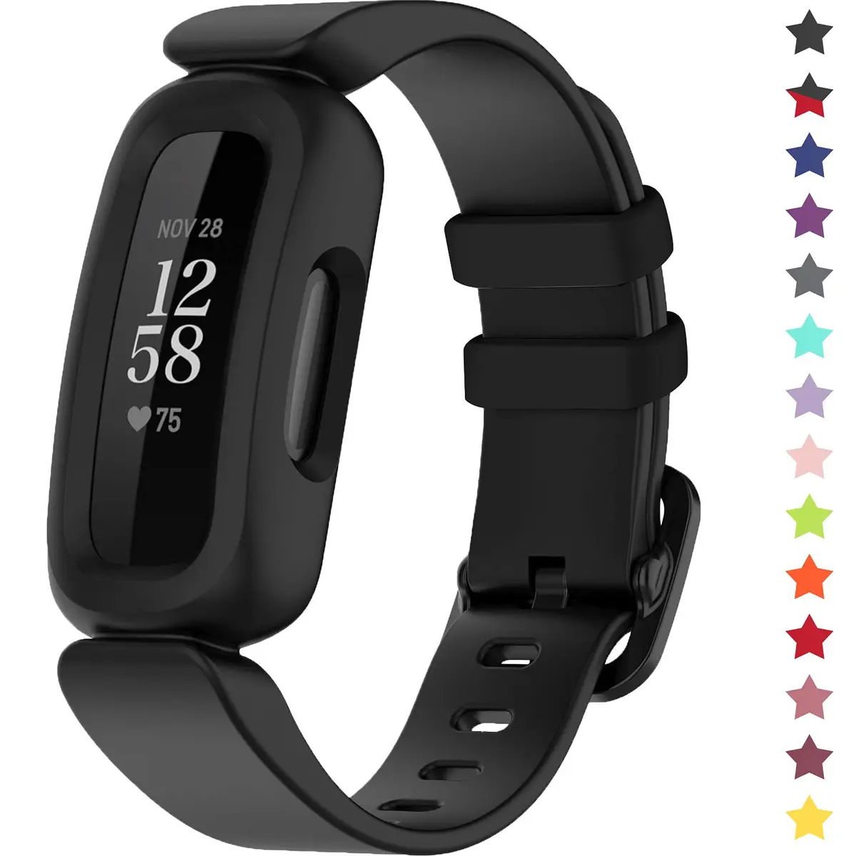 TopPerfekt Watch Band Compatible with Fitbit Ace 3 | Waterproof Silicone Strap for Kids - main product image