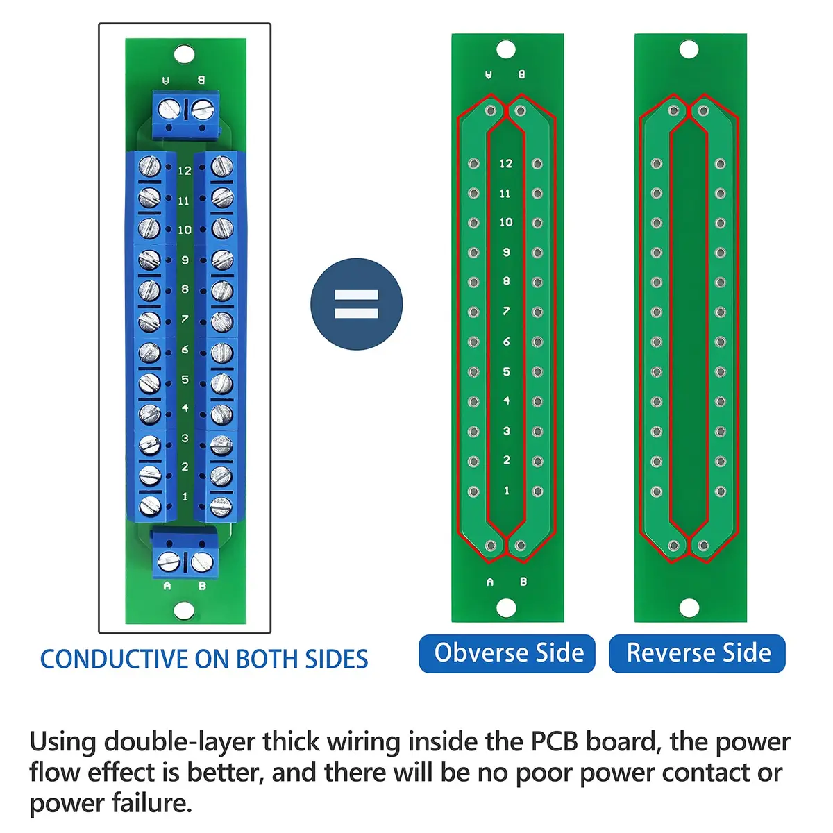 WayinTop PCB Power Distribution Board Kit 2 x 13 Outputs 24V 10A | Dual-Pass Power Supply Module for DC AC - view 3