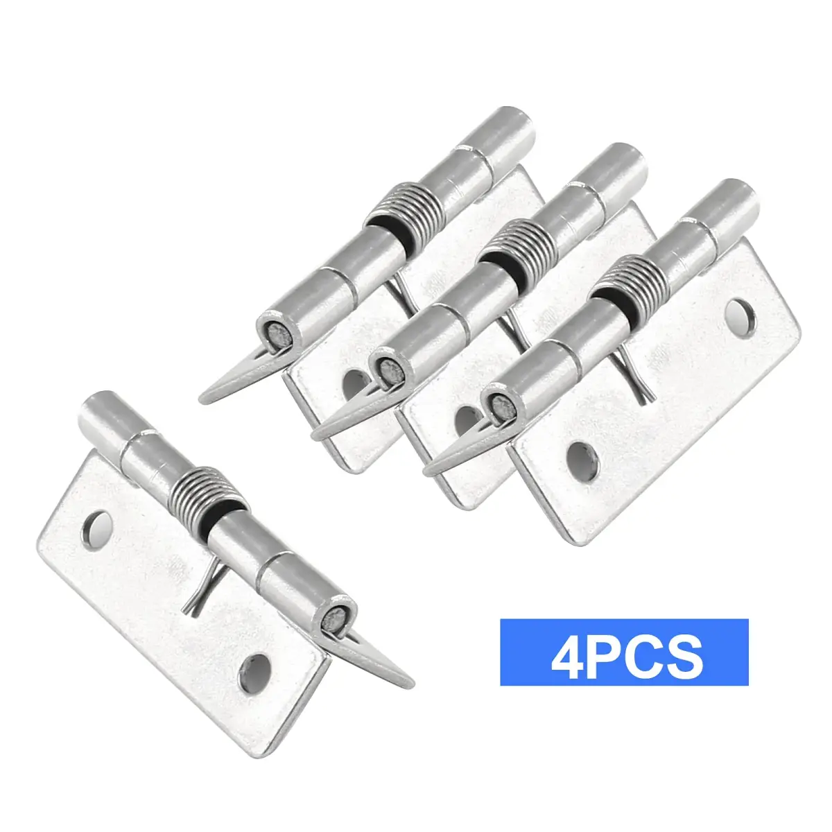 Luomorgo Spring Loaded Hinges, 2 Inch, 4 Pcs | Stainless Steel Self Closing Cabinet Hinges - view 3