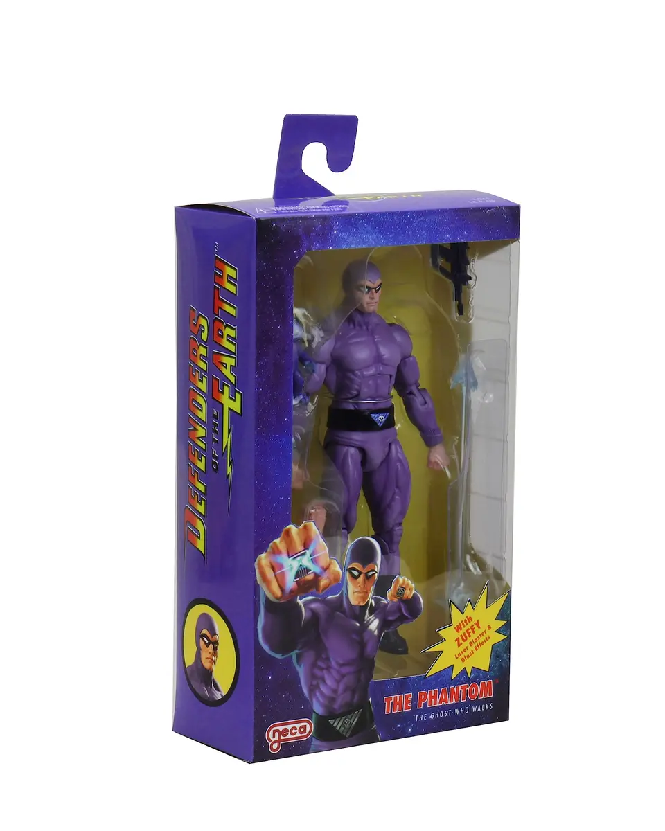 NECA Defenders of the Earth Phantom 7-Inch Scale Action Figure | Collector-Friendly Window Box Packaging - view 2