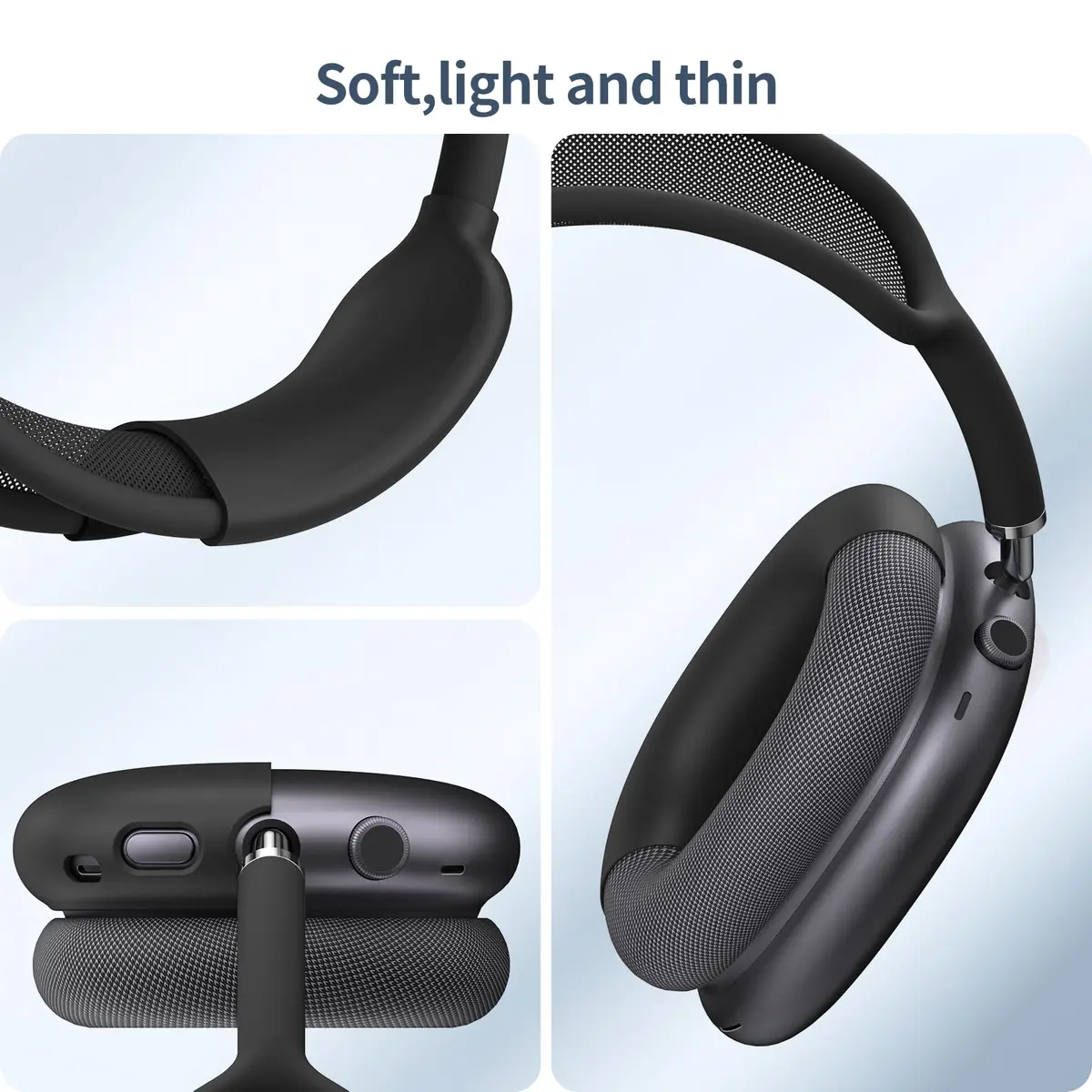 FINTIE 3 in 1 Silicone Case Cover for AirPods Max 2 & 1 (2026/2020/2024) | Lightweight, Durable, Snug Fit - view 6