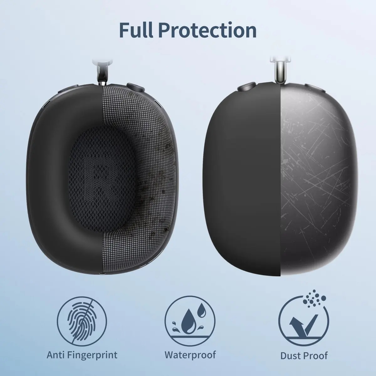 FINTIE 3 in 1 Silicone Case Cover for AirPods Max 2 & 1 (2026/2020/2024) | Lightweight, Durable, Snug Fit - view 2