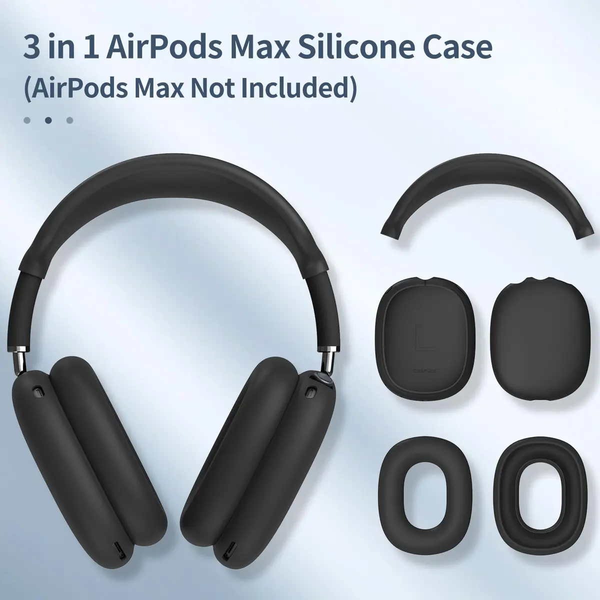 FINTIE 3 in 1 Silicone Case Cover for AirPods Max 2 & 1 (2026/2020/2024) | Lightweight, Durable, Snug Fit - view 3