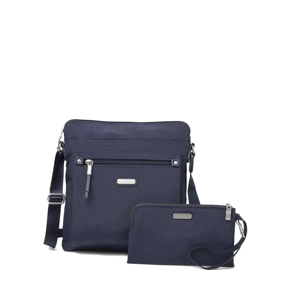 Baggallini Go Bagg with RFID Wristlet - Lightweight 10.75"x10" Travel Purse Crossbody Bag for Women - main product image