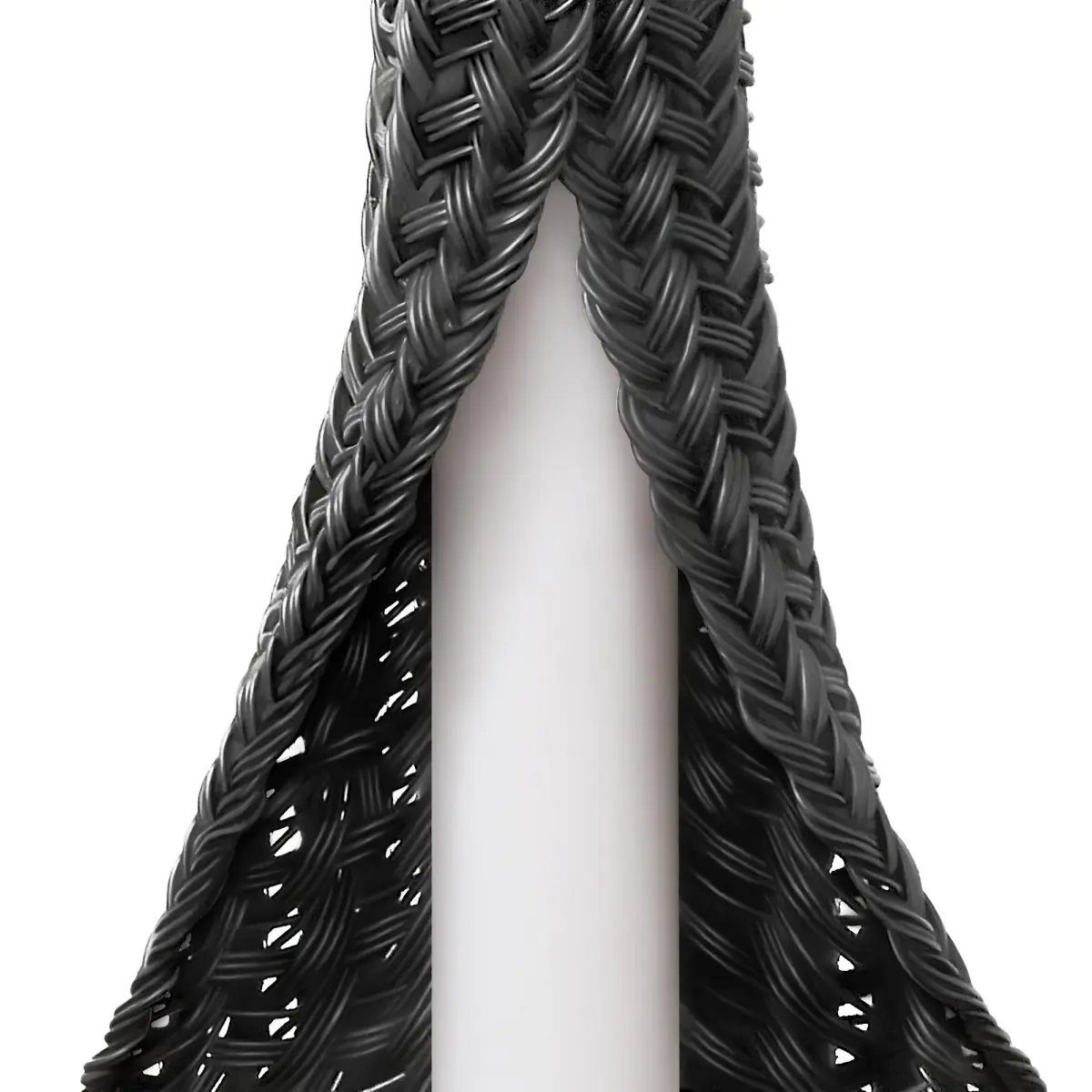 ZhiYo Braided Cable Sleeve 6.35mm (1/4 inch) x 20ft Black | Organizes & Protects Wires - main product image