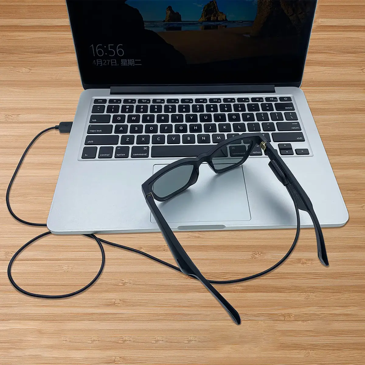 E ECSEM Magnetic USB Type A Charging Cable 80cm (2.6ft) for Bose Frames Audio Sunglasses | Fast Charging - view 4